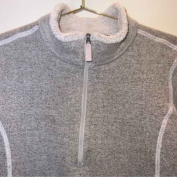 KÜHL Gray Sherpa Lined Quarter Zip Fleece Pullover Medium - Picture 3 of 15